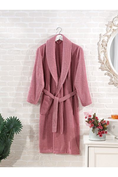 ELVİRAHOME Cotton Standard Unisex One Piece Bathrobe