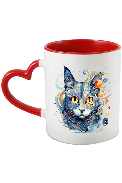 StoryGift Romania Cana Cu Pisica, Arta Abstracta, Geometric, Cercuri, Vartej,...