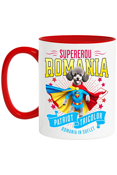 StoryGift Romania Cana cu Pudel / Poodle Caine In Costum de Capitan Romania c...