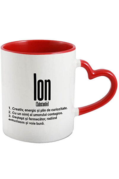 StoryGift Romania Cana Cu Numele Ion, Cu Mesaj Motivational, Creativ, Energic...