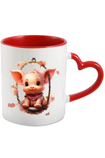 StoryGift Romania Cana cu un purcelus care se da in leagan | ilustratie | flo...