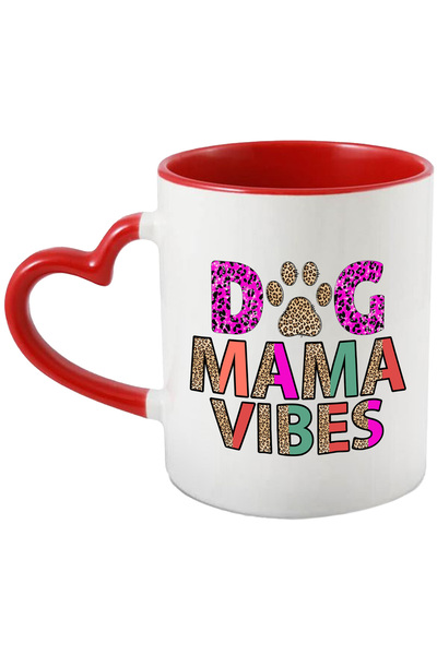 StoryGift Romania Cana cu mesajul "Dog Mama Vibes", caine, animal de companie...