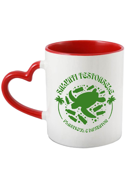 StoryGift Romania Cana salvati testoasele plasticul dauneaza poluare , 330ml,...