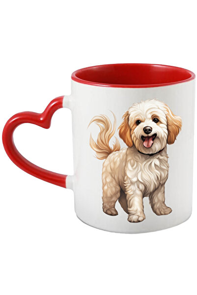 StoryGift Romania Cana cu un catel jucaus | blanos | alb | zgarda | bucuros |...