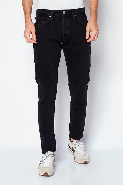 Selected Homme Erkek Slim Fit Koyu Yıkanmış Esnek Kot Pantolon, Siyah