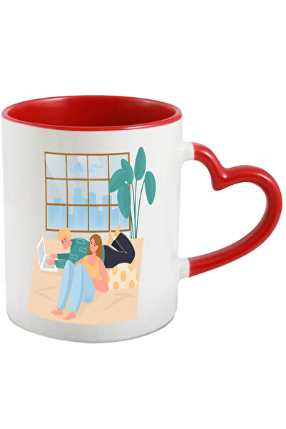 StoryGift Romania Cana Cu Oras, Geam, Laptop, Plante, Prieteni, Multicolor 33...
