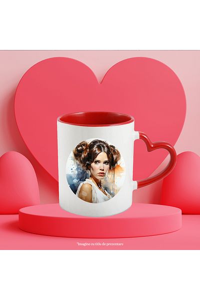 StoryGift Romania Princess Leia Mug, Star Wars, Fictional Character, SF, Jedi, Multicolor 330 ml, , With ,STG