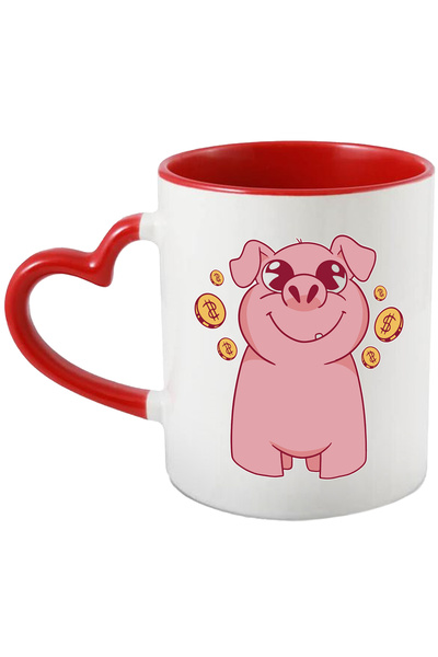 StoryGift Romania Cana Cu Porcusor, Bani, Dolari, Monede, Pusculita, Economii...