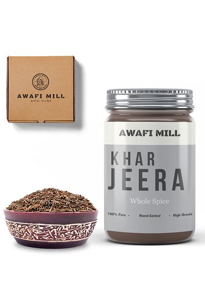 AWAFI MILL Khar Jeera | Kali Jeeri - Bottle of 100 gram / 3.5 Oz