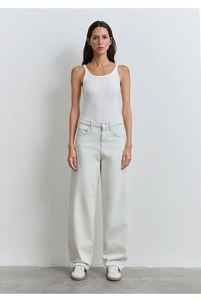 Mavi Lisa All Blue Hazy Buckle Ice Blue Jean Pants 1010938-89237