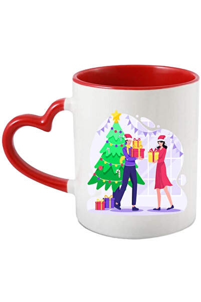 StoryGift Romania Cana Cu Craciun, Brad, Decoratiuni, Globuri, Fes, Iarna, Mu...