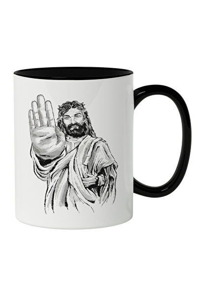 StoryGift Romania Cana Cu Issus Aratand Semn Stop, Credinta, Semn Simbolic Iu...