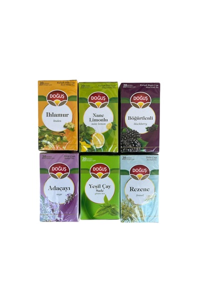 Doğuş Doğuş Bitki Çayı Seti (6 Farklı Lezzet - 20’şer Adet)