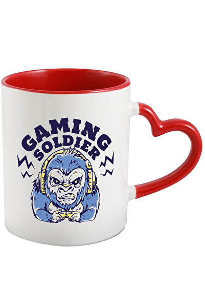 StoryGift Romania Cana Cu Mesaj In Engleza Gaming Soldier, Jucator, Gorila, C...