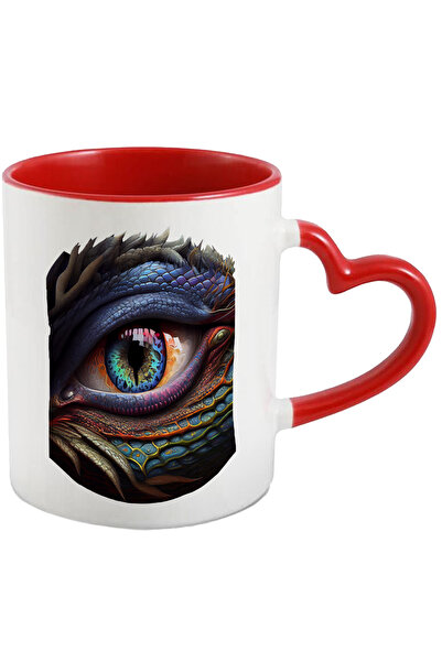 StoryGift Romania Cana Cu Ochi, Dragon, Reptila, Mitic, Fantasy, Multicolor 3...