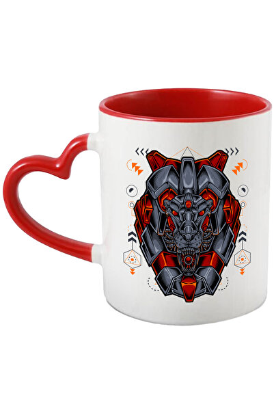 StoryGift Romania Cana Cu Leu, Robot, Android, Cibernetic, Abstract, Multicol...