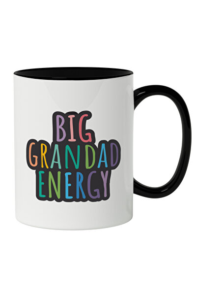 StoryGift Romania Cana Cu Text Colorat In Engleza Big Grandad Energy, Bunic, ...