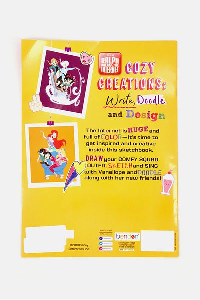 Bendon Ralph Breaks The Internet Cozy Creation Book, Orange Combo
