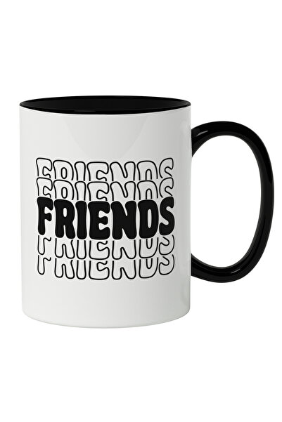 StoryGift Romania Cana Cu Text IN Engleza Negru Friends, Cei Mai Buni Prieten...