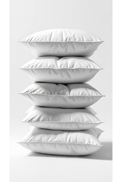 İzgi Concept 3 Pieces White Interlining Throw Pillow Inner Pillow 40x40 Cm 350gr - Antibacterial Pure Silicone Filled