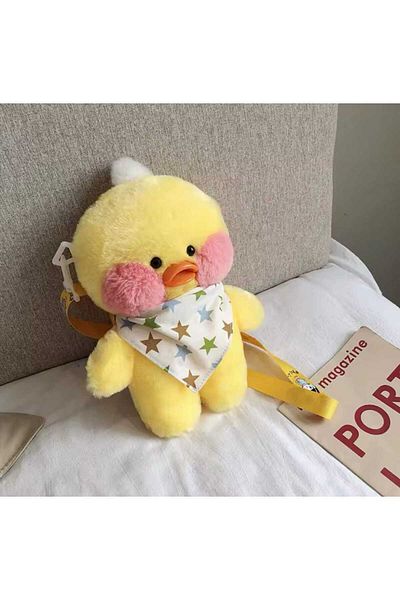 Mikro Antqued Stationery Accessory Lalafanfan Kawaii Crossbody Plush Cute Duck Nursery Bag Gift