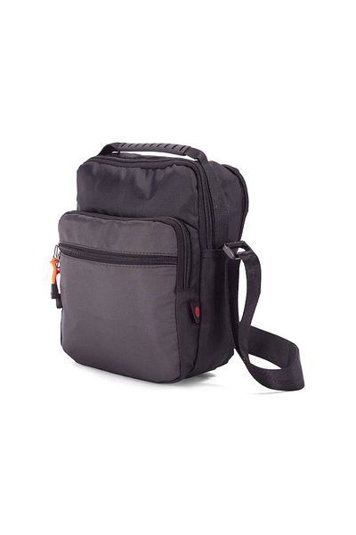 Benzi Shoulder bag Benzi BZ 5767, 18x14x7 cm, polyester, 5 compartments, daily use/travel, black/gray