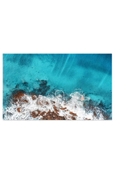 StoryGift Romania Tablou Canvas: Paradisul Oceanic - Lagon, Plaja, Viziune Di...