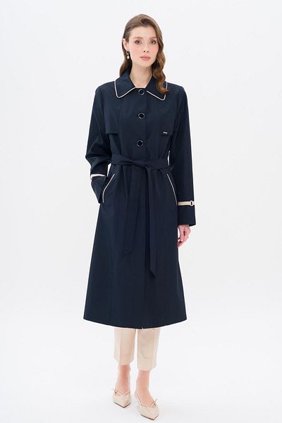 Olcay Καμπαρντίνα Plus Size - Wise Piping and Cape Shirt 4301