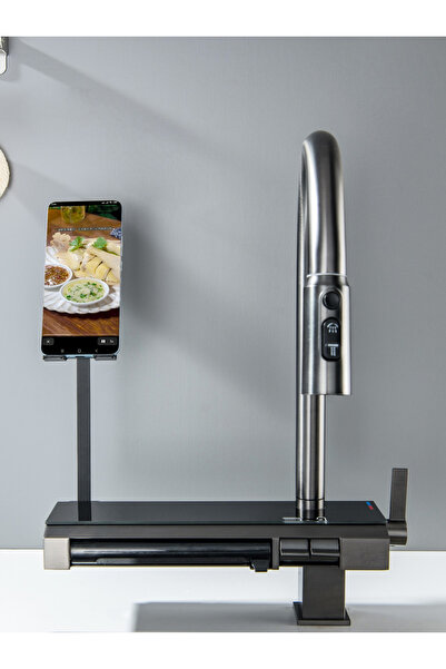 shop Lüks Şelaleli Eviye Bataryası-Lüks Şelaleli Eviye Musluk