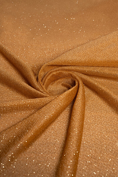 Kumaş Deposu Violet Tütün Simli Tül