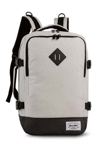 BESTWAY Travel Backpack, Wizz Air/ryanair 40 X 25 X 20 Cm, Pro Small, , F40290-r, Gray White