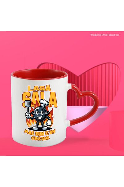 StoryGift Romania Happy Grill Mug Funny Text Let's Go Grilling is tastier, 330ml, Ceramic, With,STG