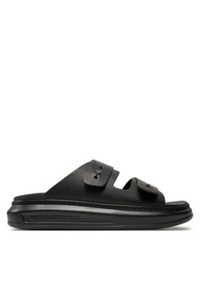 Karl Lagerfeld Men's Flip-flops black KARL LAGERFELD-KL52504 00X BLACK LTHR / MONO