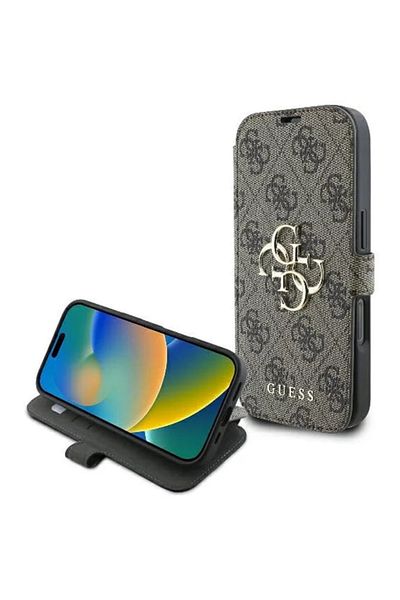 Guess Iphone 16 Case, Book, - Gray