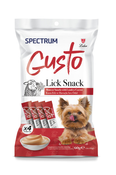 Spectrum Gusto Kuzu Etli ve Havuçlu Köpek Sıvı Ödülü 4x15 G