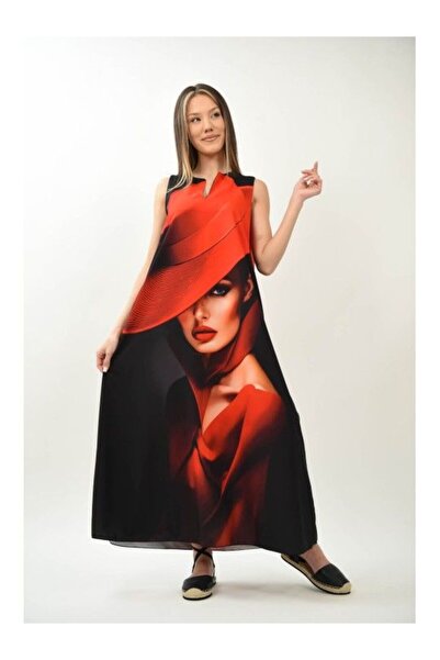 FASHIONLAND ENIGMA SCARLET ΓΥΝΑΙΚΕΙΟ ΜΑΞΙ ΦΟΡΕΜΑ ΣΕ ΚΟΚΚΙΝΟ ΧΡΩΜΑ - ΤΟ ΕΚΛΕΠΙ...