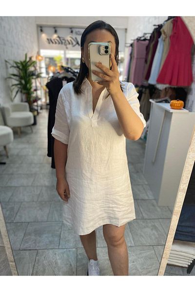 KAROL BASIC WHITE DRESS