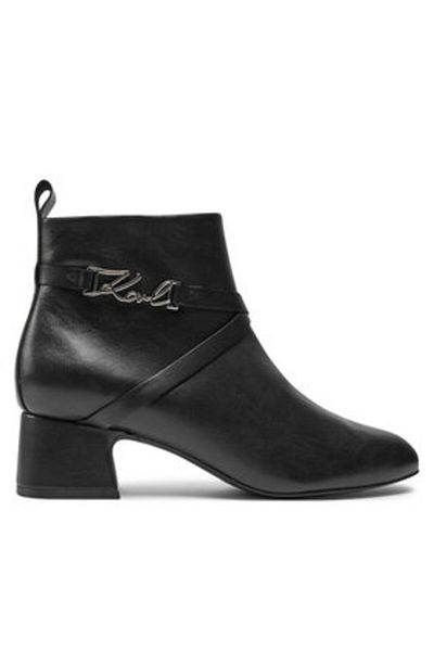 Karl Lagerfeld ghete de damă până la gleznă KL30354 negre