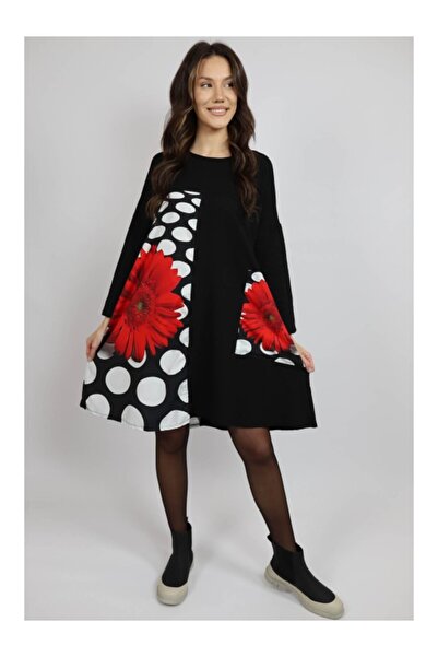 FASHIONLAND ΦΟΡΕΜΑ MIDI ΜΕ ΜΑΚΡΥΜΑΝΙΚΟ ΜΕ ΤΣΕΠΕΣ ΚΑΙ ΑΠΛΙΚΙΕ ΜΕ ΠΟΥΑ FERRARA ...