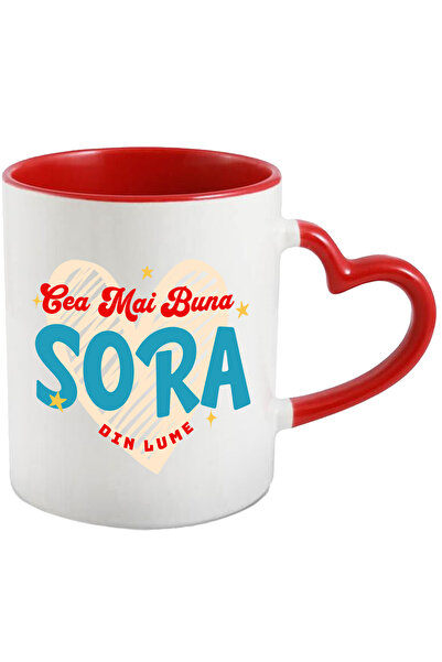 StoryGift Romania Cana cu Mesaj In Limba Romana Text Cea Mai Buna Sora Din Lu...