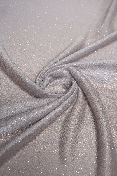 Kumaş Deposu Violet Füme Simli Tül