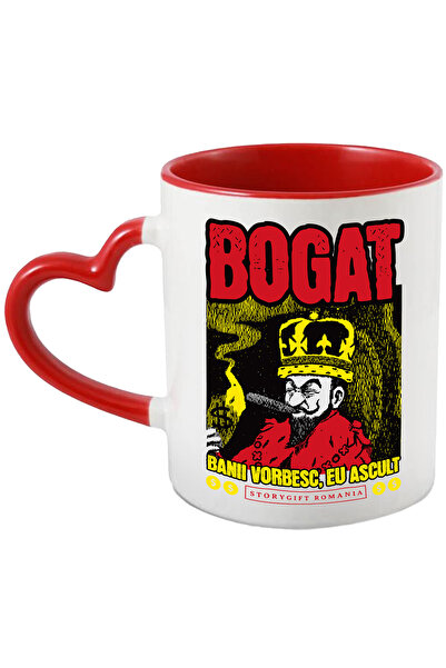 StoryGift Romania Cana rege cu trabuc bogat banii vorbesc, eu ascult, 330ml, ...
