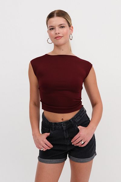 Addax Tricou bluză fără mâneci cu strângere laterală P13943