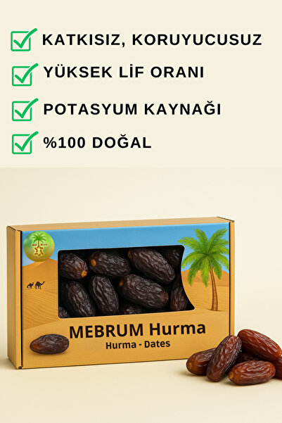 OSY ROZA Doğal Mebrum Hurma 1 Kg | Medine Hurması | Taze & Seçme Kalite