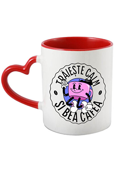 StoryGift Romania Cana Traieste calm, bea cafea ceasca fericita energie, 330m...