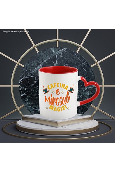 StoryGift Romania Caffeine is the smell of magic, morning energy aroma, mug, 330ml, Ceramic with Handle, With