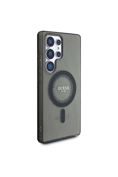 Guess Θήκη για Samsung Galaxy S25 Ultra IML Rhinestones MagSafe, - Μαύρη