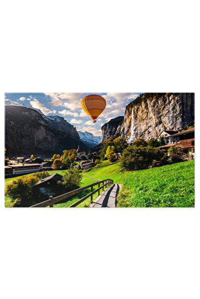 StoryGift Romania Tablou Canvas Peisaje Magice Din Elvetia: Cascade Si Balon ...