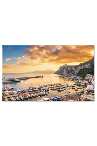 StoryGift Romania Tablou Canvas: Peisaj Urban Din Capri, Turism, Cultura Si B...