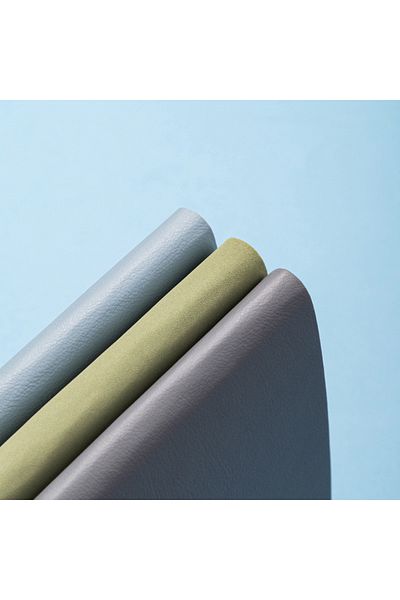 Deli Caiet de birou 205×143 mm, 80 de pagini, cu copertă din piele ecologică, albastru Deli